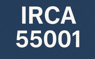 IRCA 55001 Successful certification