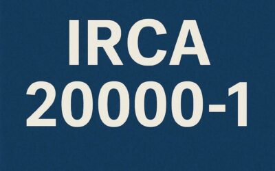 IRCA 20000 Successful certification